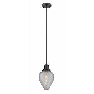 Geneseo - 1 Light Stem Hung Mini Pendant In Industrial Style-8.5 Inches Tall and 6.5 Inches Wide - 1288931