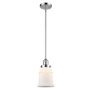 Canton - 1 Light Stem Hung Mini Pendant-10 Inch Tall and 6.5 Inch Wide - 1421884