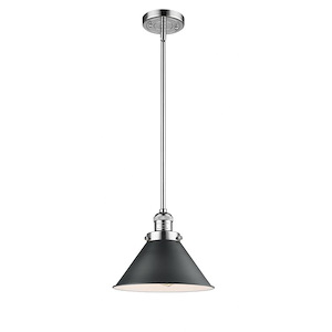 Briarcliff - 1 Light Stem Hung Mini Pendant-10 Inch Tall and 10 Inch Wide - 1423681