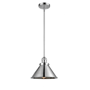 Briarcliff - 1 Light Stem Hung Mini Pendant-10 Inch Tall and 10 Inch Wide - 1421964