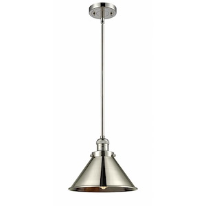 Briarcliff - 1 Light Stem Hung Mini Pendant-10 Inch Tall and 10 Inch Wide - 1423360