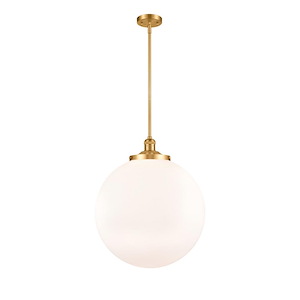 Beacon - 1 Light Stem Hung Pendant In Industrial Style-19 Inches Tall and 18 Inches Wide - 1288943