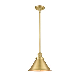 Briarcliff - 1 Light Stem Hung Mini Pendant-10 Inch Tall and 10 Inch Wide - 1423361