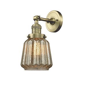 Chatham - 1 Light Adjustable Clear Wall Sconce-12 Inch Tall and 7 Inch Wide - 1422161
