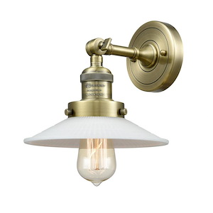 Halophane - 1 Light Adjustable Wall Sconce-8 Inch Tall and 8.5 Inch Wide - 1421902