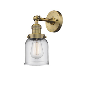 Franklin Restoration - 1 Light Bell Wall Sconce In IndustrialStyle-10 Inches Tall and 5 Inches Wide - 1266196