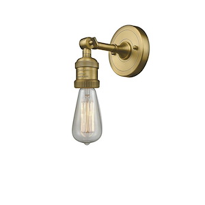 Bare Bulb - 100W 1 LED Adjustable Wall Sconce-6.38 Inch Tall and 4.5 Inch Wide - 1422064