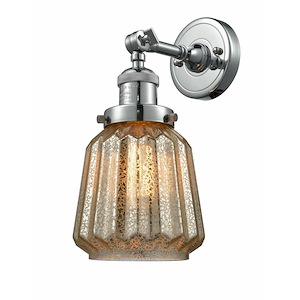 Chatham - 1 Light Adjustable Clear Wall Sconce-12 Inch Tall and 7 Inch Wide - 1421936