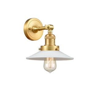 Halophane - 1 Light Adjustable Wall Sconce-8 Inch Tall and 8.5 Inch Wide - 1421997