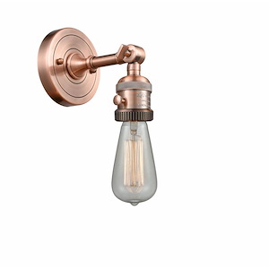 Bare Bulb - 1 Light Wall Sconce In Traditional Style-6.38 Inches Tall and 4.5 Inches Wide - 1289003