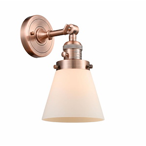 Cone - 1 Light Wall Sconce In Industrial Style-10 Inches Tall and 6.25 Inches Wide - 1289035