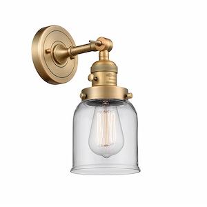 Franklin Restoration - 1 Light Bell Wall Sconce In IndustrialStyle-10 Inches Tall and 5 Inches Wide - 1266202