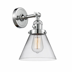 Cone - 1 Light Wall Sconce In Industrial Style-10 Inches Tall and 8 Inches Wide - 1289006