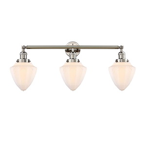 Bullet - 3 Light Bath Vanity-15 Inch Tall and 33.75 Inch Wide - 1422407