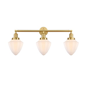 Bullet - 3 Light Bath Vanity-15 Inch Tall and 33.75 Inch Wide - 1422499