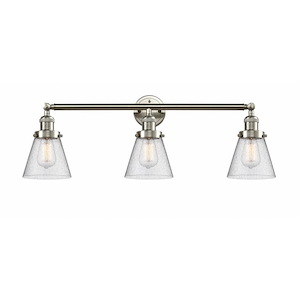 Franklin Restoration - 3 Light Cone Bath Vanity In IndustrialStyle-11 Inches Tall and 30 Inches Wide - 1266206