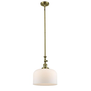 Bell - 1 Light Stem Hung Mini Pendant In Industrial Style-15 Inches Tall and 12 Inches Wide - 1289068