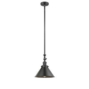 Briarcliff - 1 Light Stem Hung Tiltable Mini Pendant In Traditional Style-14 Inches Tall and 10 Inches Wide - 1423448