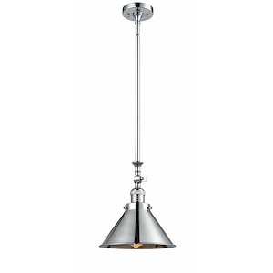 Briarcliff - 1 Light Stem Hung Tiltable Mini Pendant In Traditional Style-14 Inches Tall and 10 Inches Wide - 1422148