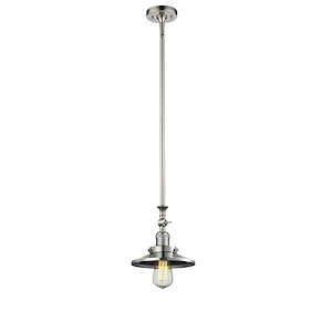 Railroad - 1 Light Stem Hung Tiltable Mini Pendant In Traditional Style-14 Inches Tall and 8 Inches Wide - 1289069