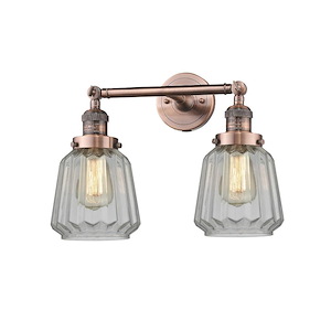 Chatham - 2 Light Bath Vanity In Art Deco Style-10 Inches Tall and 16 Inches Wide - 1289101