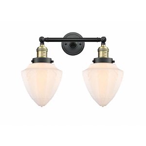 Bullet - 2 Light Adjustable Bath Vanity-15 Inch Tall and 17.63 Inch Wide - 1422235