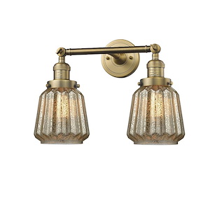 Chatham - 2 Light Bath Vanity In Art Deco Style-10 Inches Tall and 16 Inches Wide - 1289101