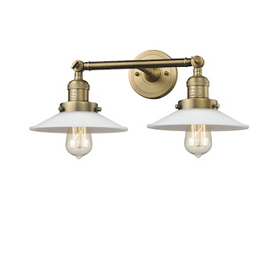 Halophane - 2 Light Adjustable Bath Vanity-7 Inch Tall and 18 Inch Wide - 1422440