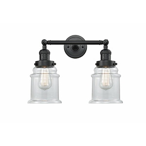 Canton - 2 Light Bath Vanity In Industrial Style-11 Inches Tall and 16.5 Inches Wide - 1289120
