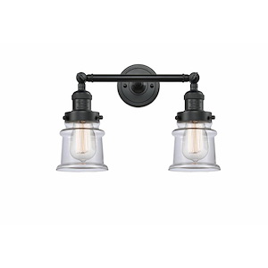 Canton - 2 Light Bath Vanity In Industrial Style-11 Inches Tall and 16.5 Inches Wide - 1289083