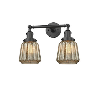 Chatham - 100W 2 LED Adjustable Bath Vanity-10 Inch Tall and 16 Inch Wide - 1422675