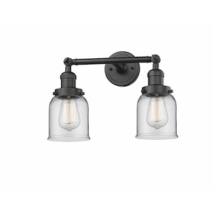 Franklin Restoration - 2 Light Bell Bath Vanity In IndustrialStyle-10 Inches Tall and 16 Inches Wide - 1266211