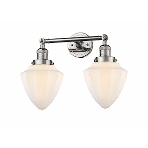 Bullet - 2 Light Adjustable Bath Vanity-15 Inch Tall and 17.63 Inch Wide - 1423469