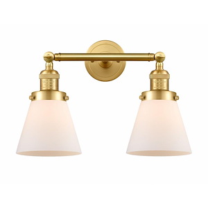 Cone - 2 Light Bath Vanity In Industrial Style-10 Inches Tall and 16 Inches Wide - 1289103