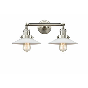 Halophane - 2 Light Adjustable Bath Vanity-7 Inch Tall and 18 Inch Wide - 1423472