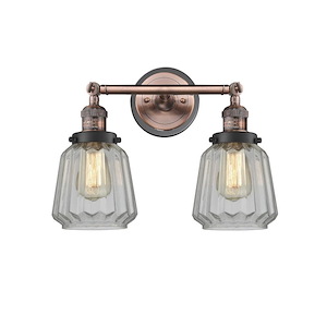 Chatham - 2 Light Bath Vanity In Art Deco Style-10 Inches Tall and 16 Inches Wide - 1289105