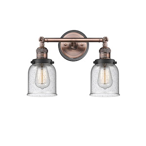 Bell - 2 Light Bath Vanity In Industrial Style-10 Inches Tall and 16 Inches Wide - 1289091