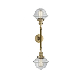 Oxford - 2 Light Bath Vanity In Traditional Style-30.38 Inches Tall and 7.5 Inches Wide - 1289097