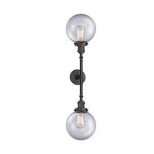Beacon - 2 Light Bath Vanity In Industrial Style-34.38 Inches Tall and 8 Inches Wide - 1289070