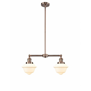 Oxford - 2 Light Stem Adjustable Island-10 Inch Tall and 24 Inch Wide - 1422794