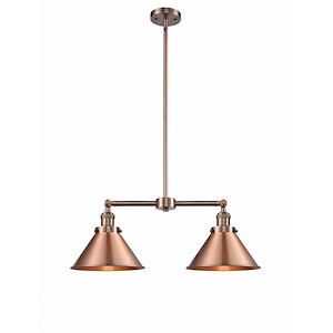 Briarcliff - 2 Light Island In Traditional Style-10 Inches Tall and 21 Inches Wide - 1422796