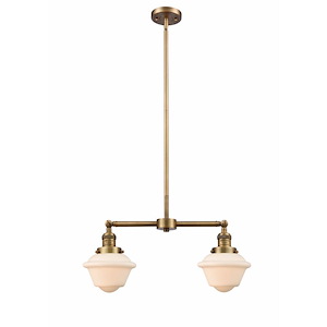 Oxford - 2 Light Stem Adjustable Island-10 Inch Tall and 24 Inch Wide - 1422819