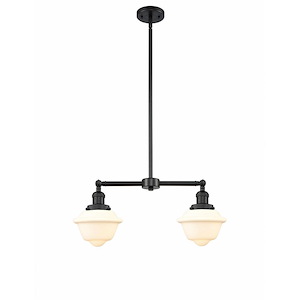 Oxford - 2 Light Stem Adjustable Island-10 Inch Tall and 24 Inch Wide - 1422273