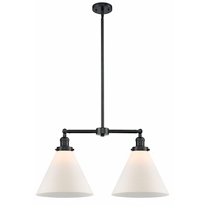 Cone - 2 Light Island In Traditional Style-10 Inches Tall and 21 Inches Wide - 1289112