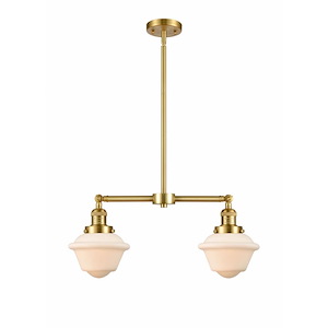 Oxford - 2 Light Stem Adjustable Island-10 Inch Tall and 24 Inch Wide - 1422314