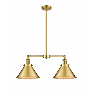 Briarcliff - 2 Light Island In Traditional Style-10 Inches Tall and 21 Inches Wide - 1422316