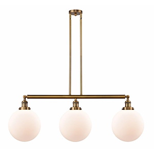 Beacon - 3 Light Island In Industrial Style-14 Inches Tall and 42 Inches Wide - 1289137
