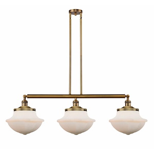 Oxford - 3 Light Island In Traditional Style-12 Inches Tall and 42 Inches Wide - 1289138
