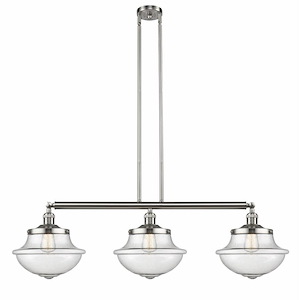 Oxford - 3 Light Island In Traditional Style-12 Inches Tall and 42 Inches Wide - 1289138