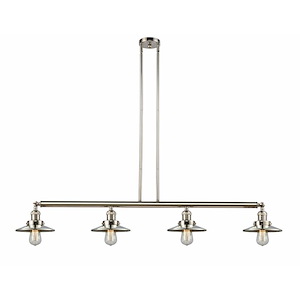 Railroad - 4 Light Island In Traditional Style-10 Inches Tall and 52.63 Inches Wide - 1289109